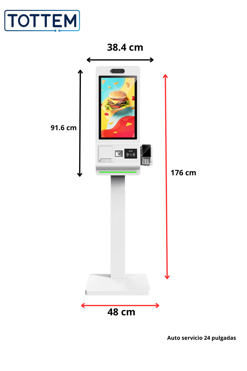Tótem Autoservicio Pedestal - medidas